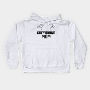 funny Greyhound mom Kids Hoodie